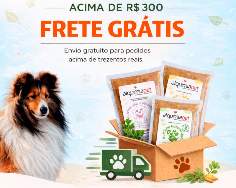 Frete GRÁTIS a partir de R$300 em compras? Na AlquimiaPet tem!